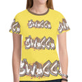 Final SWAGGA LOGO Banana New All Over Print T-shirt for Women (Model T45)
