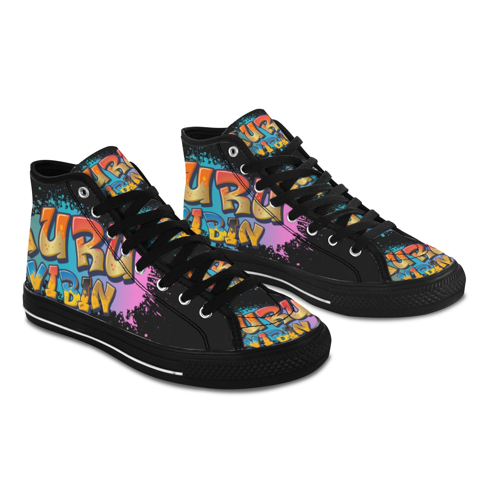 Guru Vibin' Blk Vancouver H Women's Canvas Shoes (1013-1)