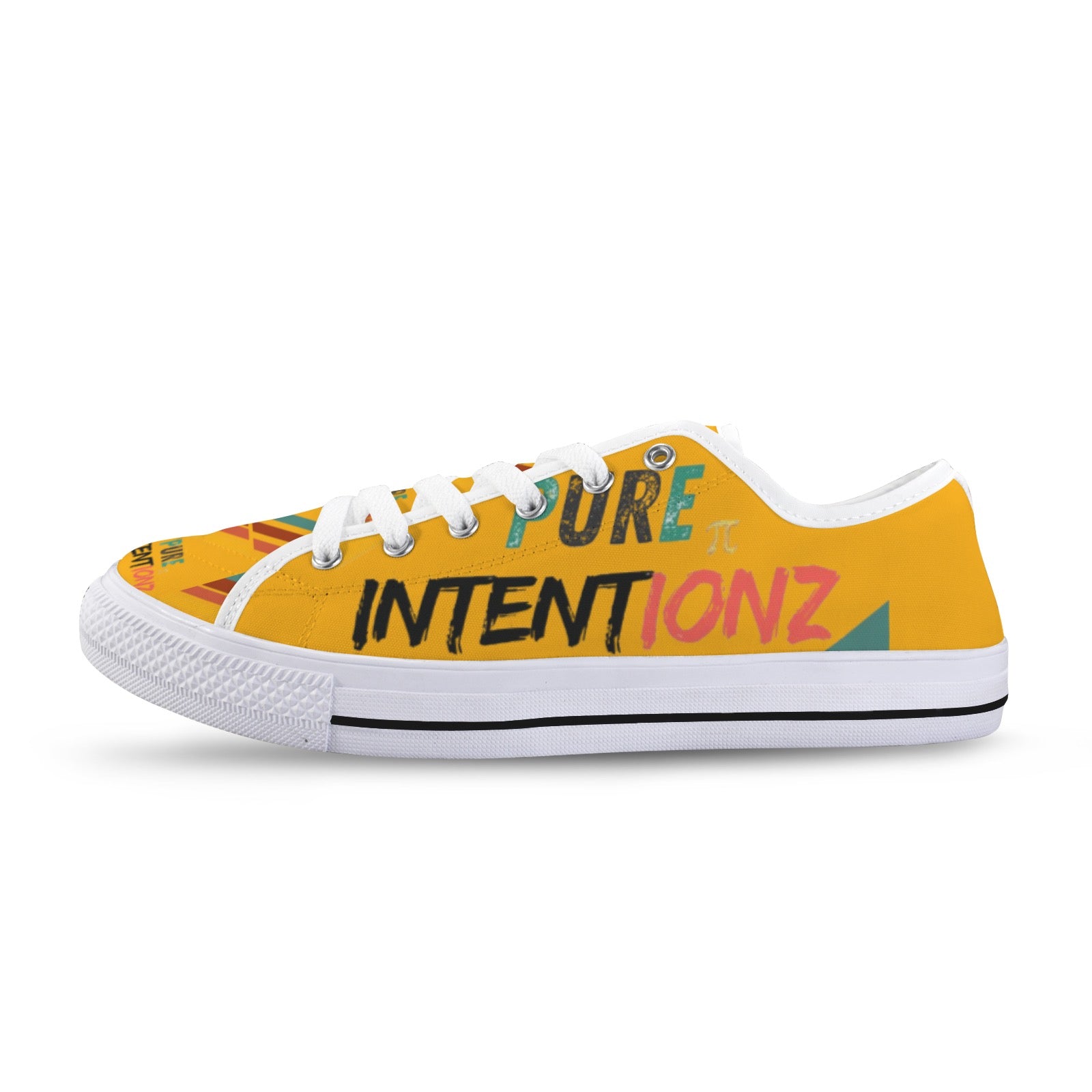 multicultural-UR INTENT Gold Seattle Low Top Women's Shoes (Model 1013-6)