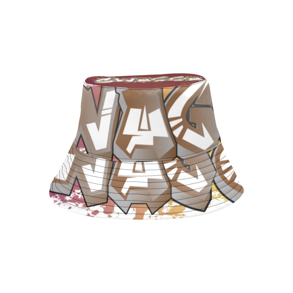 Final SWAGGA LOGO BURG TOP All Over Print Bucket Hat for Men