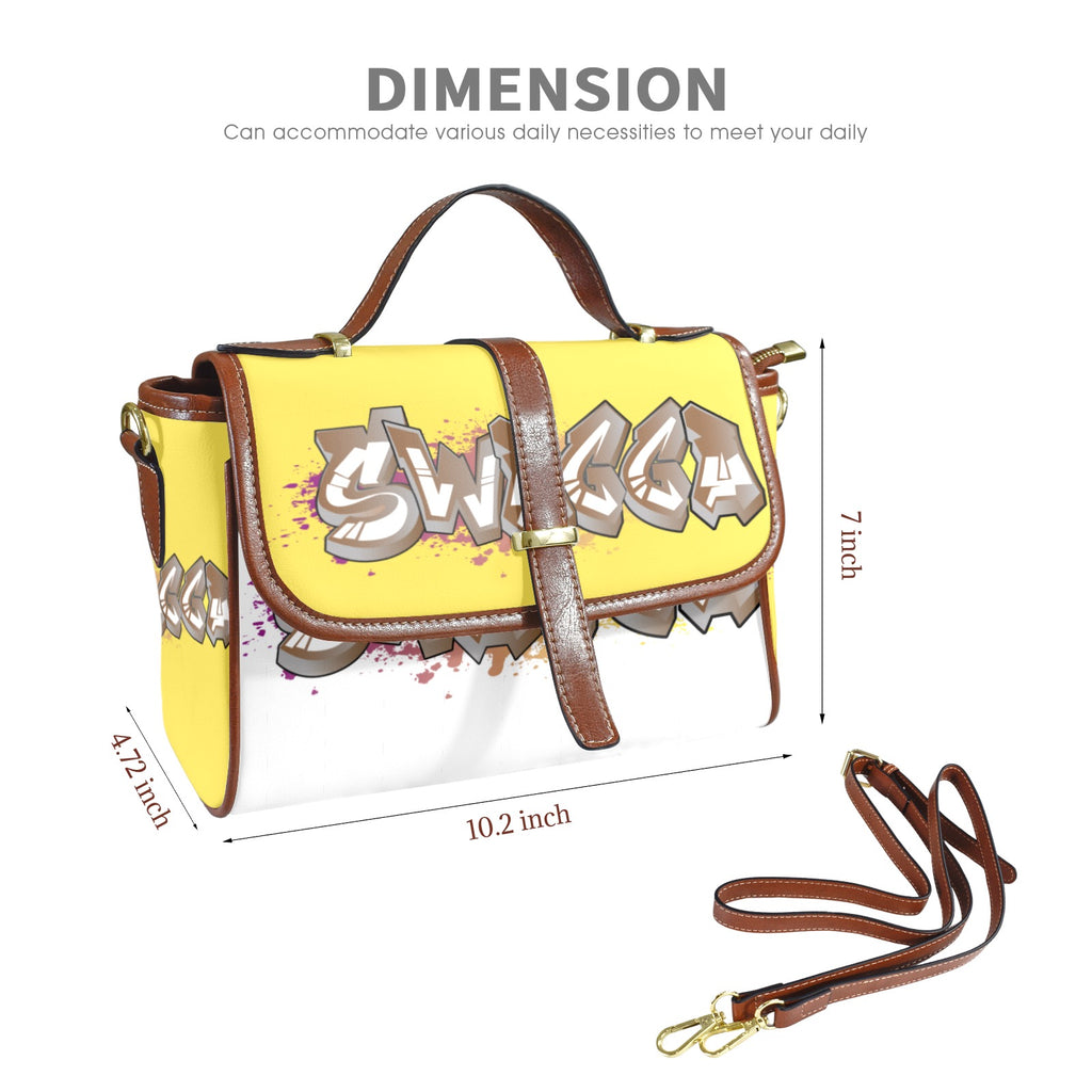 Yello SWAGGA SATCHEL Multi-Function Leather Satchel-Brown (Model 1739)