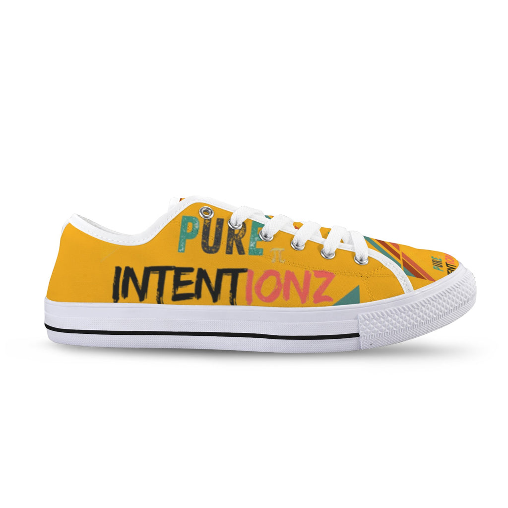 multicultural-UR INTENT Gold Seattle Low Top Women's Shoes (Model 1013-6)