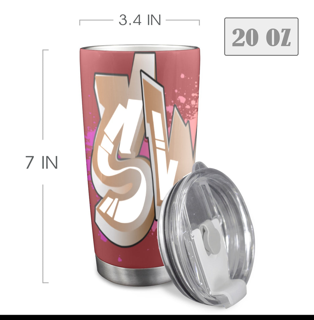 Final SWAGGA LOGO CUP 20oz Mobile Tumbler with Clear Slide Lid