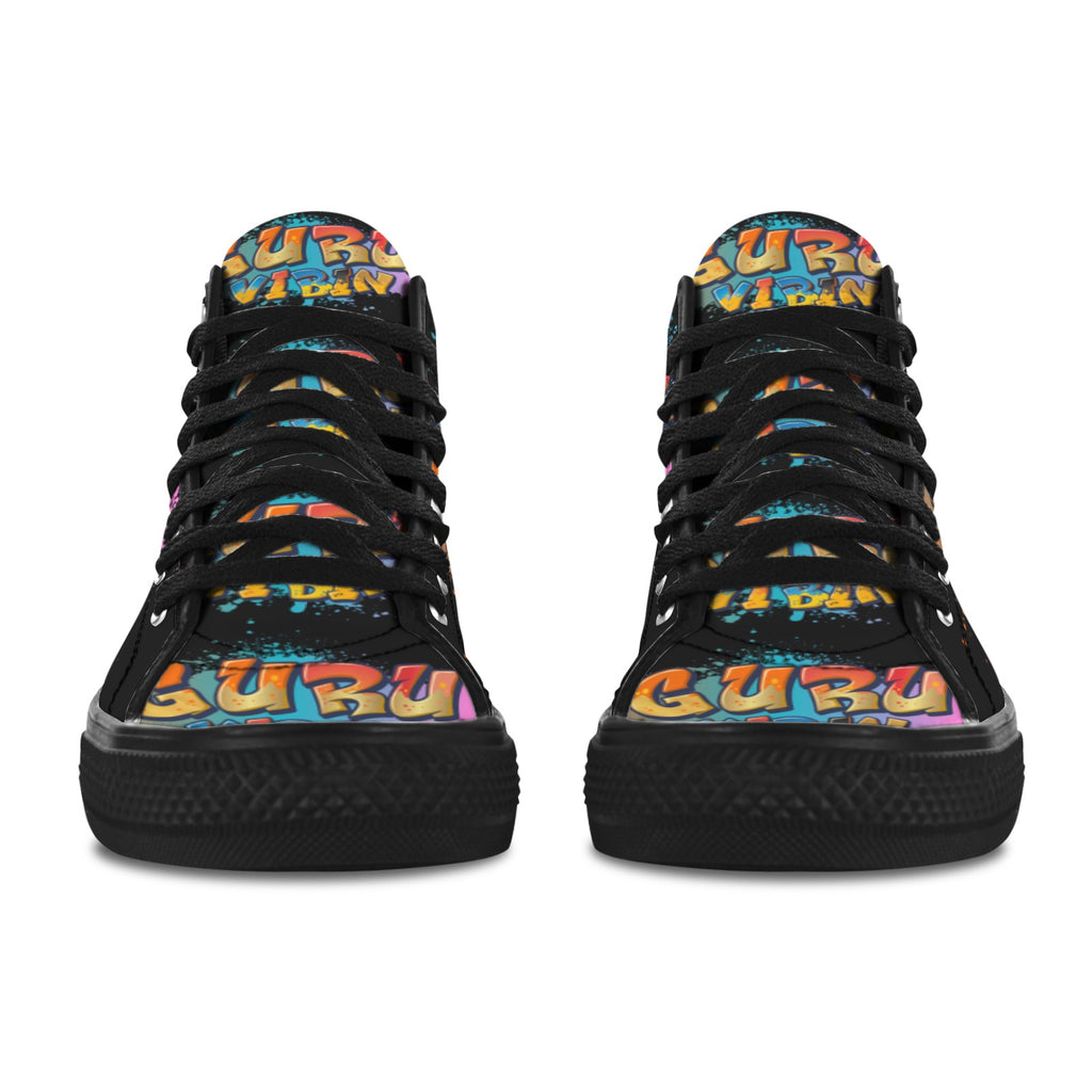 Guru Vibin' Blk Vancouver H Women's Canvas Shoes (1013-1)
