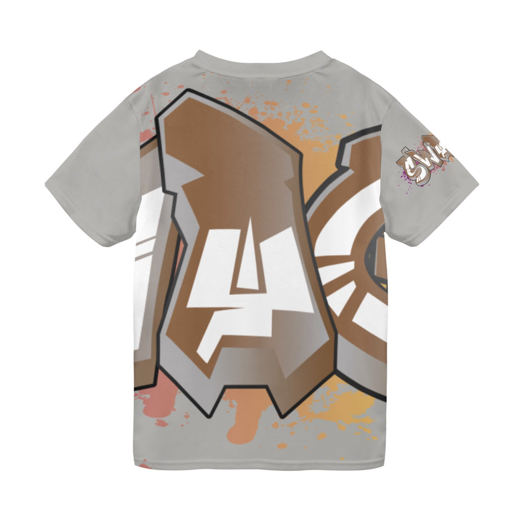 Final SWAGGA LOGO Grey New All Over Print T-shirt for Men (Model T45)