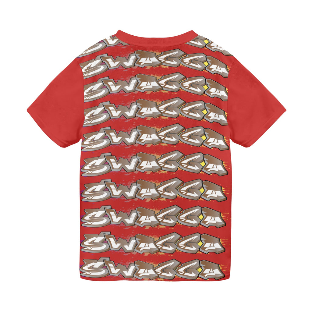 Final SWAGGA LOGO RED MENS New All Over Print T-shirt for Men (Model T45)