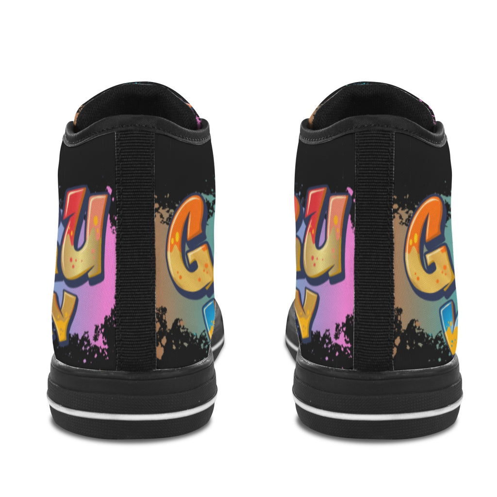 Guru Vibin' Blk Vancouver H Women's Canvas Shoes (1013-1)