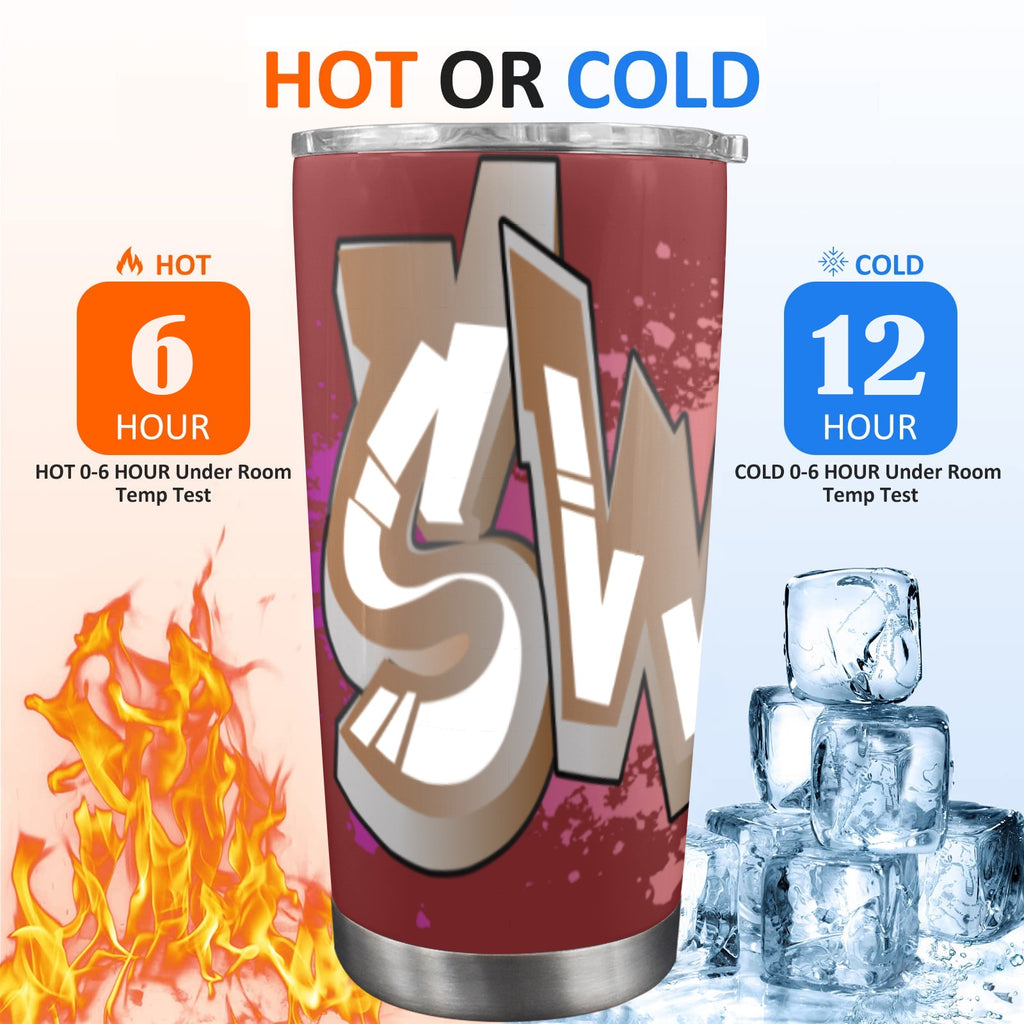 Final SWAGGA LOGO CUP 20oz Mobile Tumbler with Clear Slide Lid