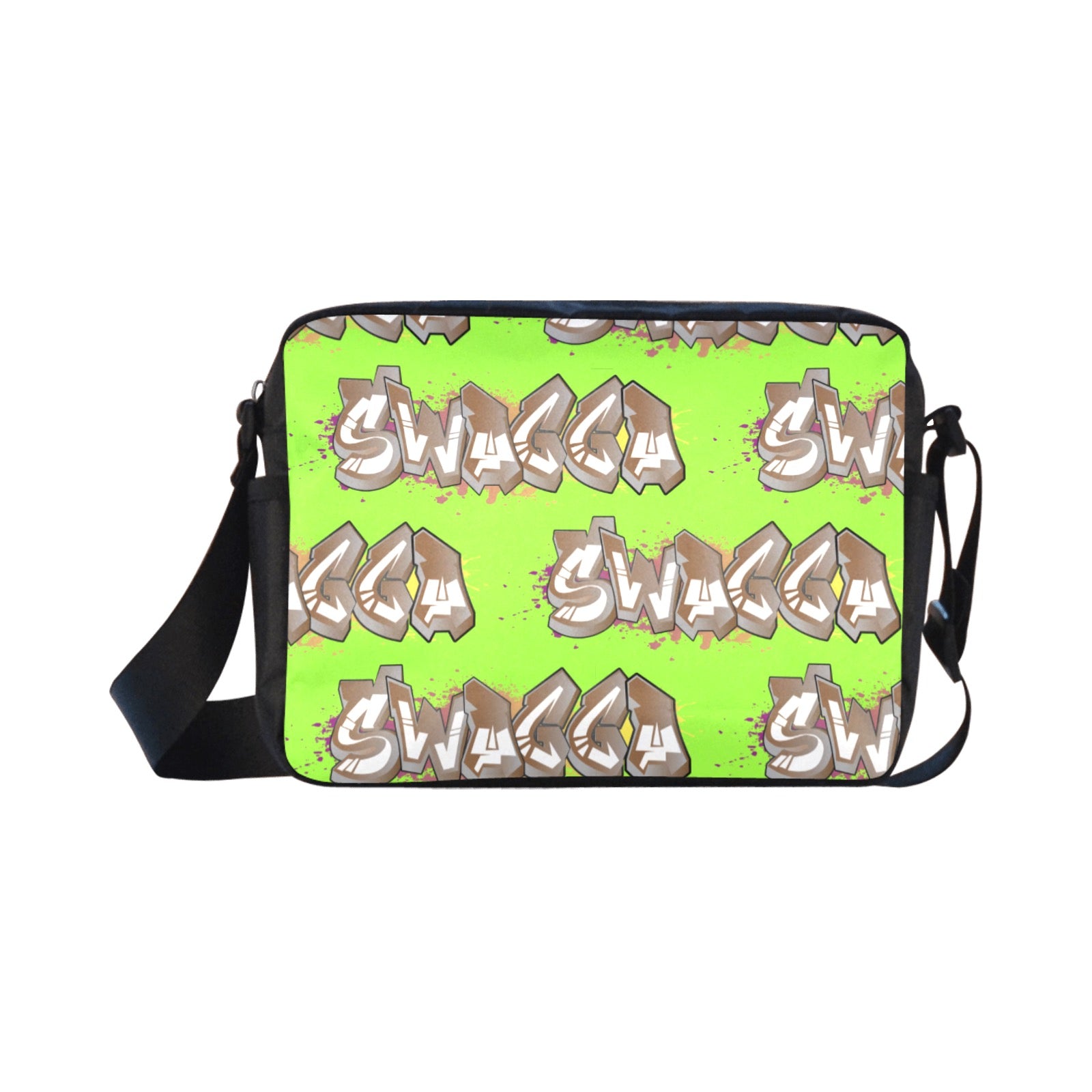 Lime SWAGGA Cross-Body Classic Cross-body Nylon Bags (Model 1632)