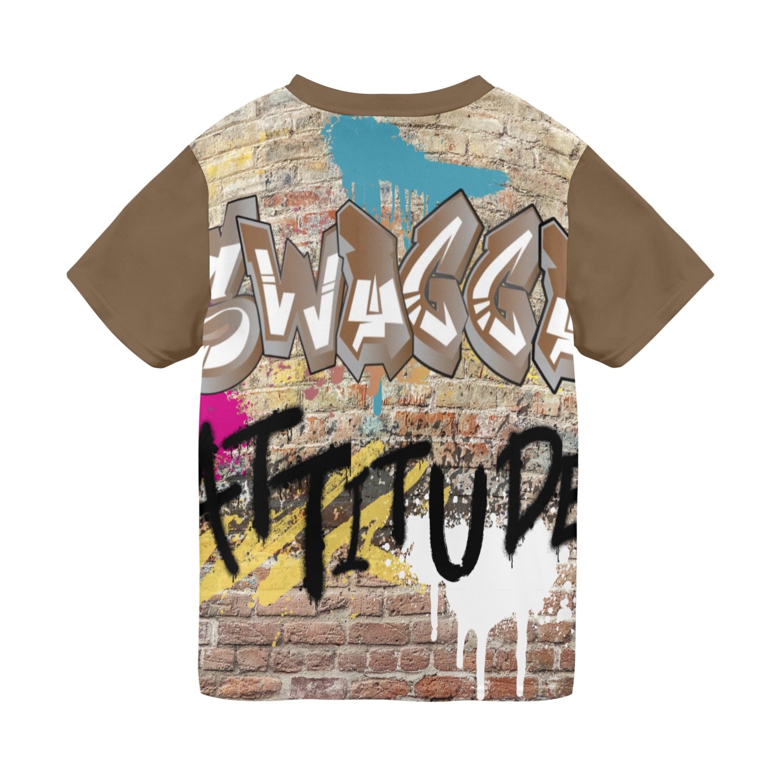 SWAGGA Spray Logo New All Over Print T-shirt for Men (Model T45)