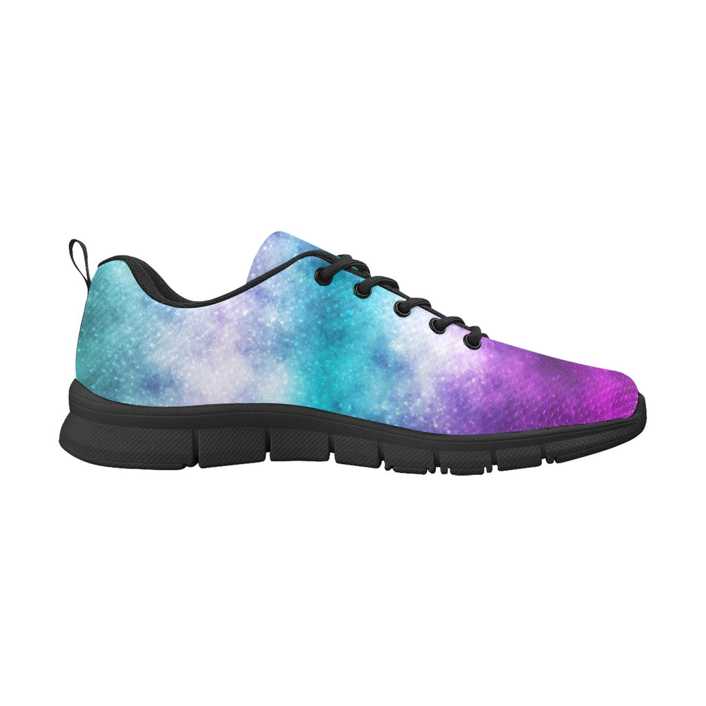 realistic cosmic galaxy.jpg Women's Breathable Running Shoes (Model 055)