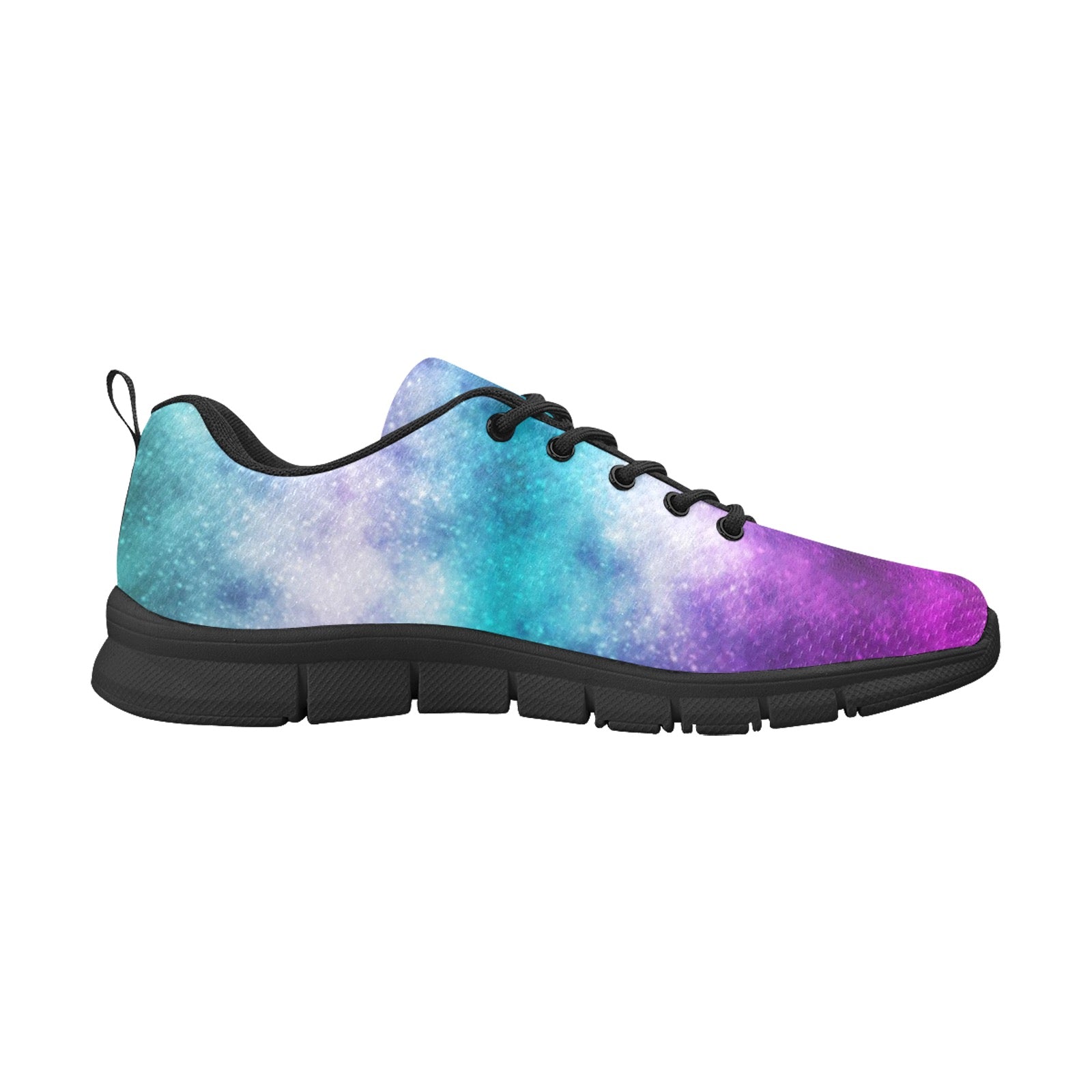 realistic cosmic galaxy.jpg Women's Breathable Running Shoes (Model 055)