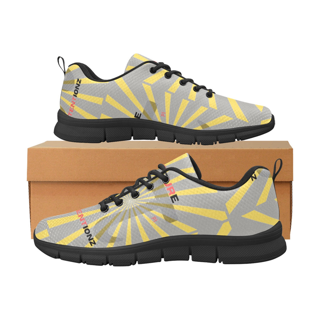 Yellow/Gray UR INTENT Women's Breathable Running Shoes (Model 055)
