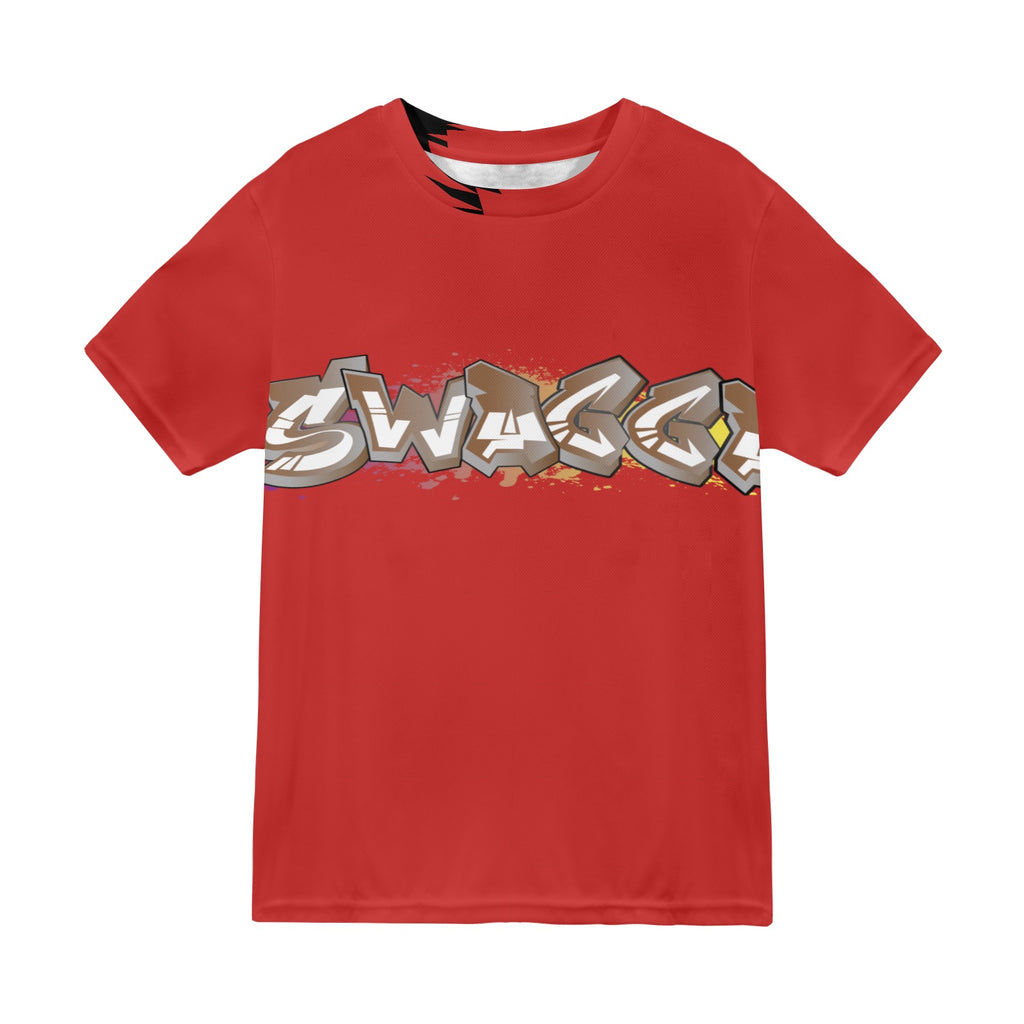 Final SWAGGA LOGO RED MENS New All Over Print T-shirt for Men (Model T45)