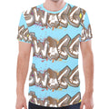 Final SWAGGA LOGO Light Blue New All Over Print T-shirt for Men (Model T45)