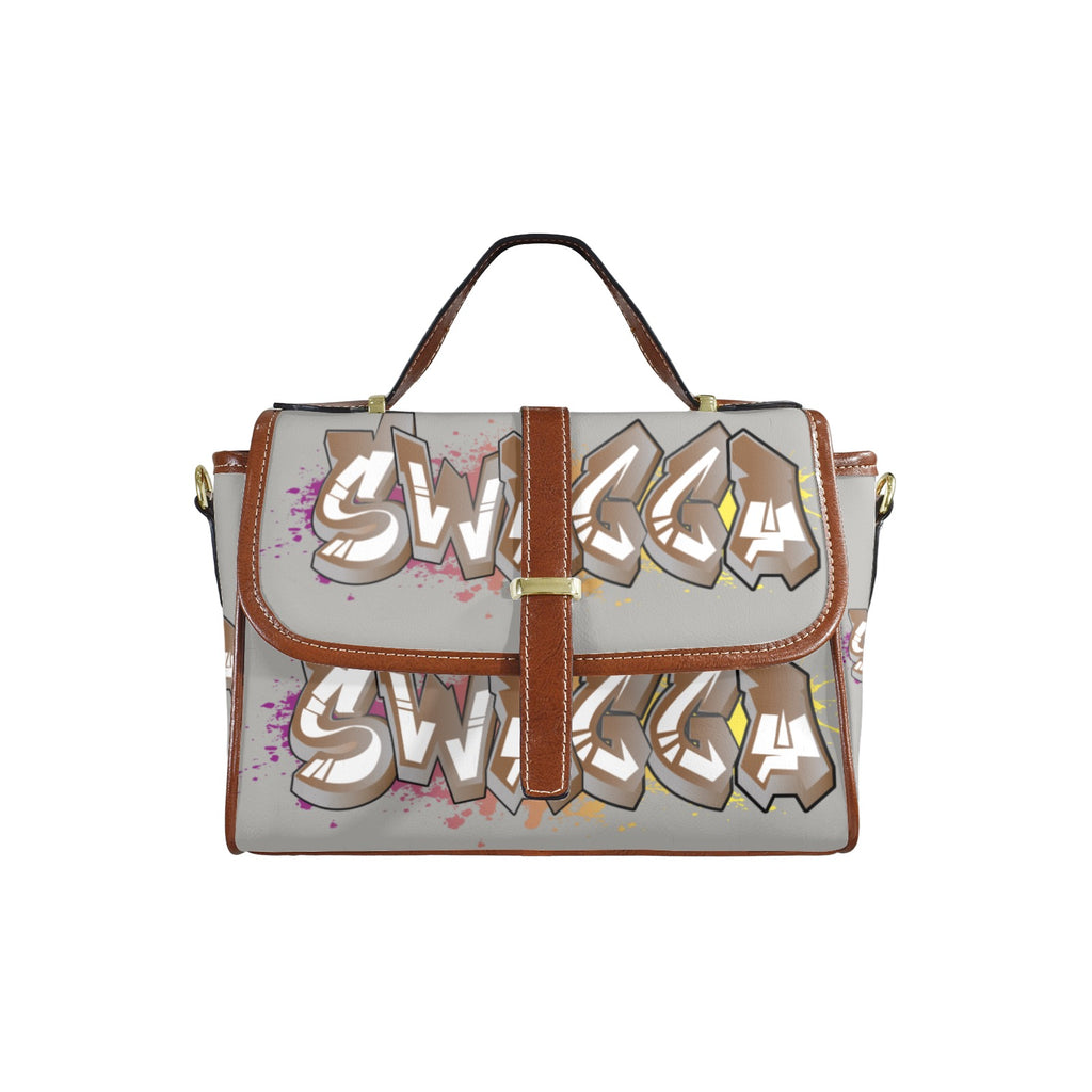 Gey SWAGGA SATCHEL Multi-Function Leather Satchel-Brown (Model 1739)