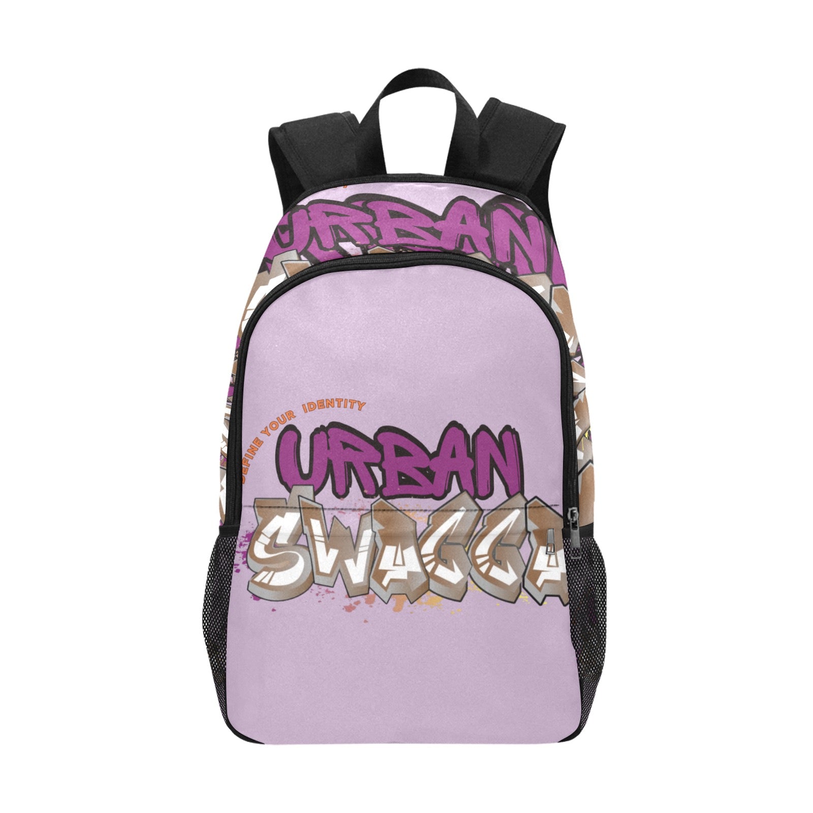 Urban SWAGGA U Fabric Backpack with Side Mesh Pockets (Model 1659)