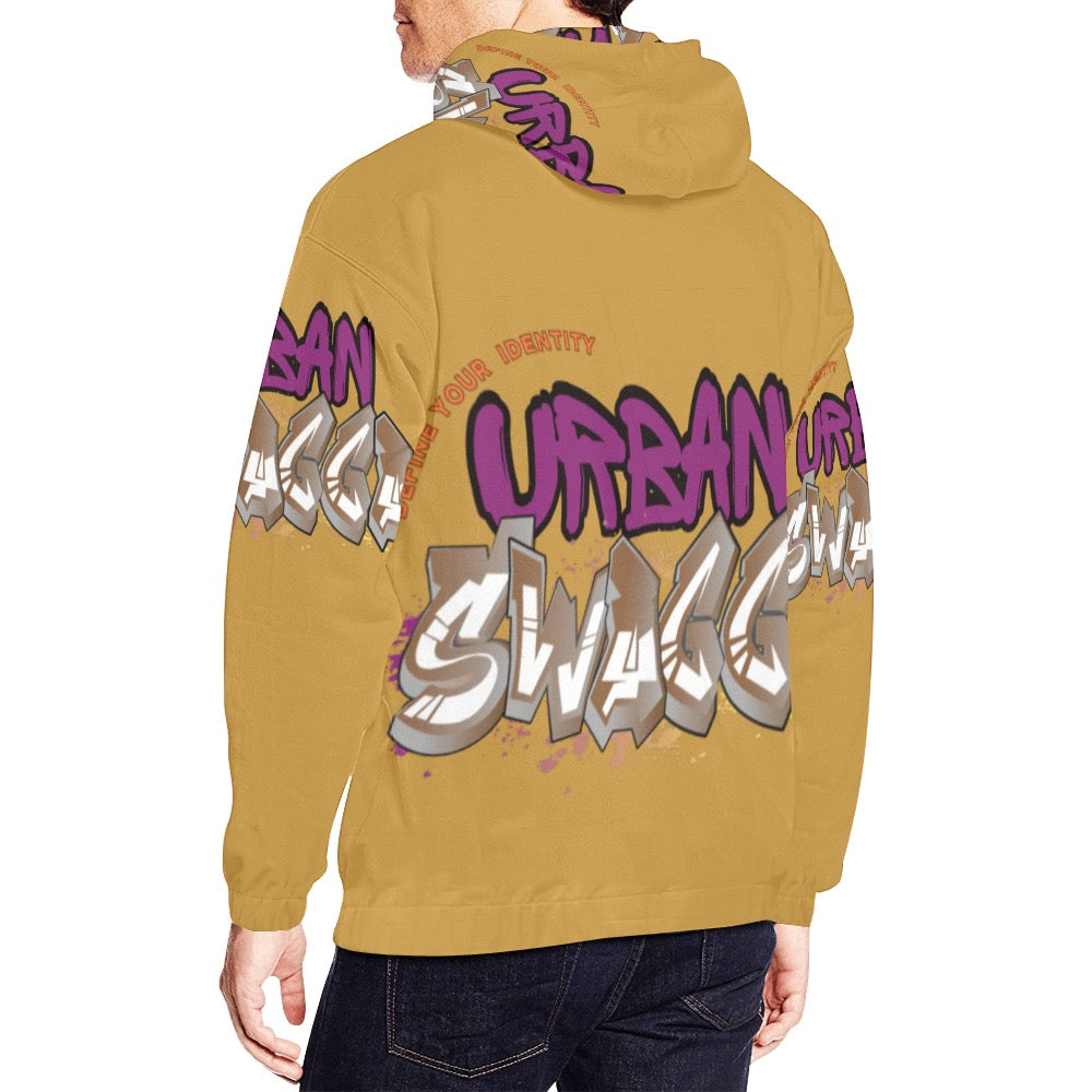 Urban SWAGGA All Over Print Hoodie for Men (USA Size) (Model H13)