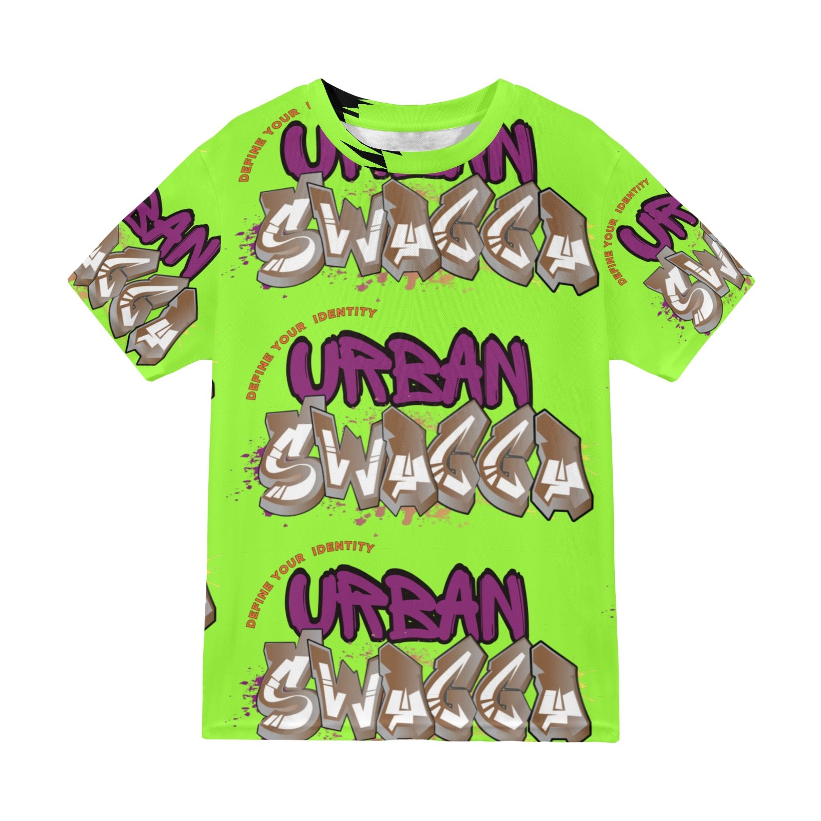 Urban SWAGGA LIME New All Over Print T-shirt for Men (Model T45)