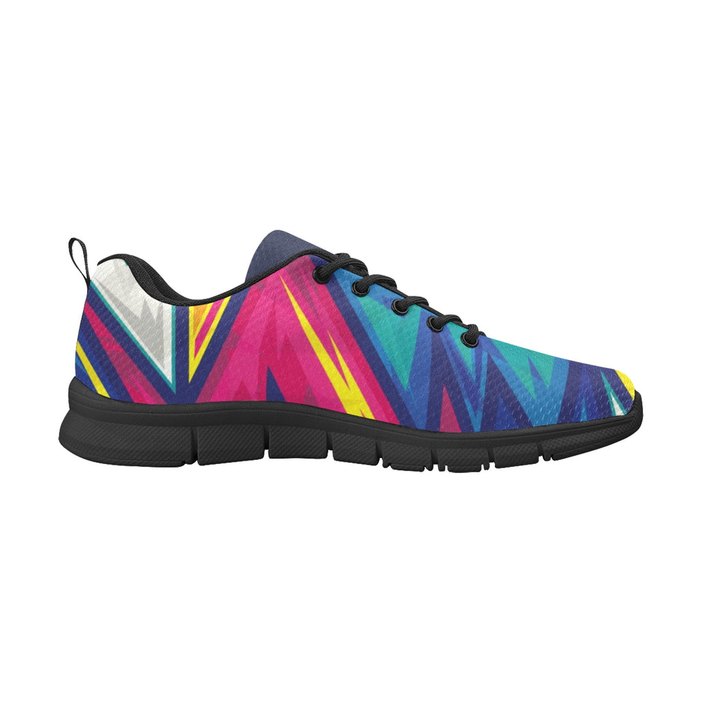 Colorful Abstract Geometric.jpg Ladies Shazam Women's Breathable Running Shoes (Model 055)