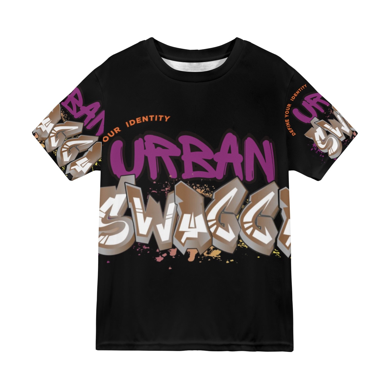 Urban SWAGGA BLK New All Over Print T-shirt for Men (Model T45)